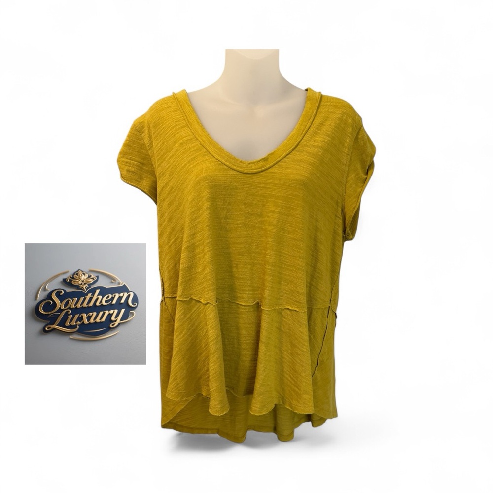 Free People We The Free Sweetness Tee S | Mustard Fall Basic